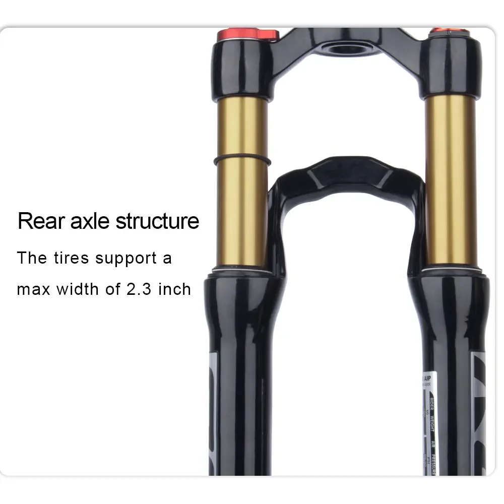 BOLANY MTB Fork 20 24 inch alloy mountain bike air suspension straight fork Student‘s Bike Shock absorbing Manual/Remote forks