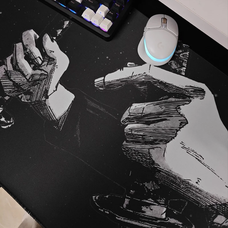 Japanese Anime HD Printing Mouse Pad, Extra Large Keyboard Mat, Non-Slip Rubber Computer Desk Mat for Office Games E-sports