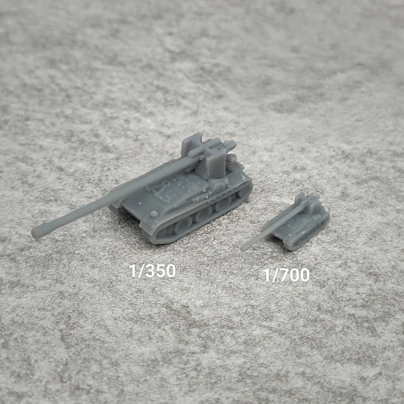 

5PCS Cricket 15 Self-Propelled Gun Resin Model 1/350 Or 1/700 Tank Chariot Miniature Model TK030