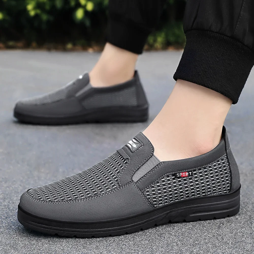 

Men's Shoes 2025 Spring and Autumn New One-pedal Breathable Comfortable Shallow Mouth Dad Shoes Old Beijing Cloth Shoes Man