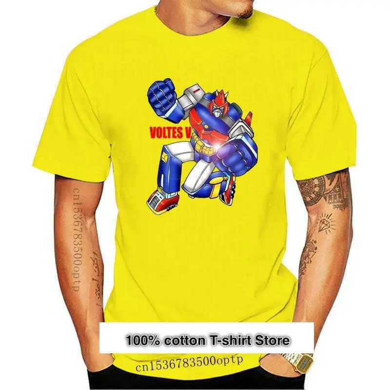 VOLTES-Camiseta Retro de Anime para hombre y mujer, camisa de Robot logoT, cuello redondo, S-5XL V, Japón, novedad de 2024