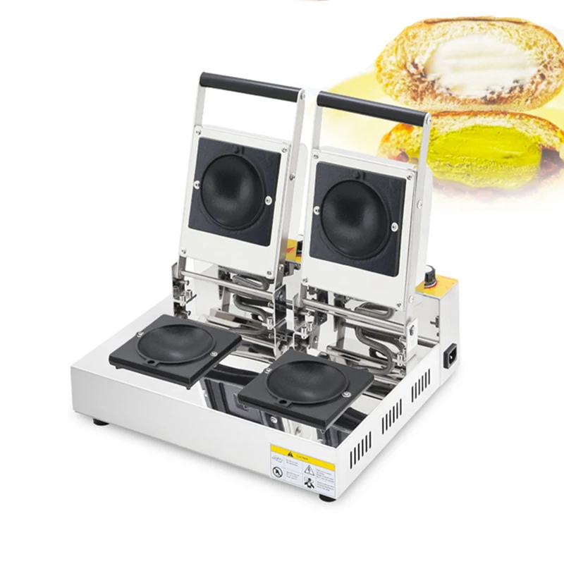 ماكينة صنع الوافل الآيس كريم الكهربائية UFO صانع البرجر 1200 وات ماكينة ضغط هامبورغ جيلاتو بانيني صانع ضغط الساندوتشات