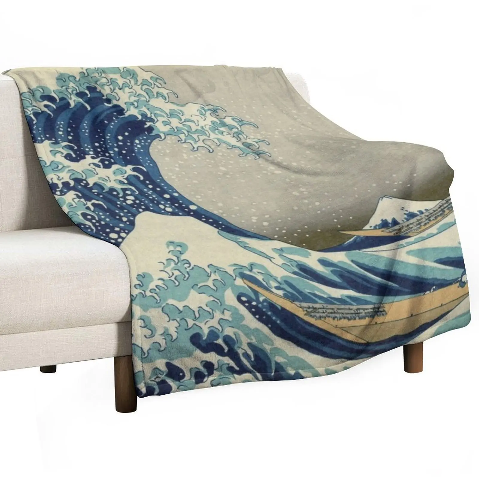 

Great Wave T-Shirt - Hokusai Duvet Surfing Kanagawa Mount Fuji Sticker Throw Blanket Weighted Polar cosplay anime Blankets