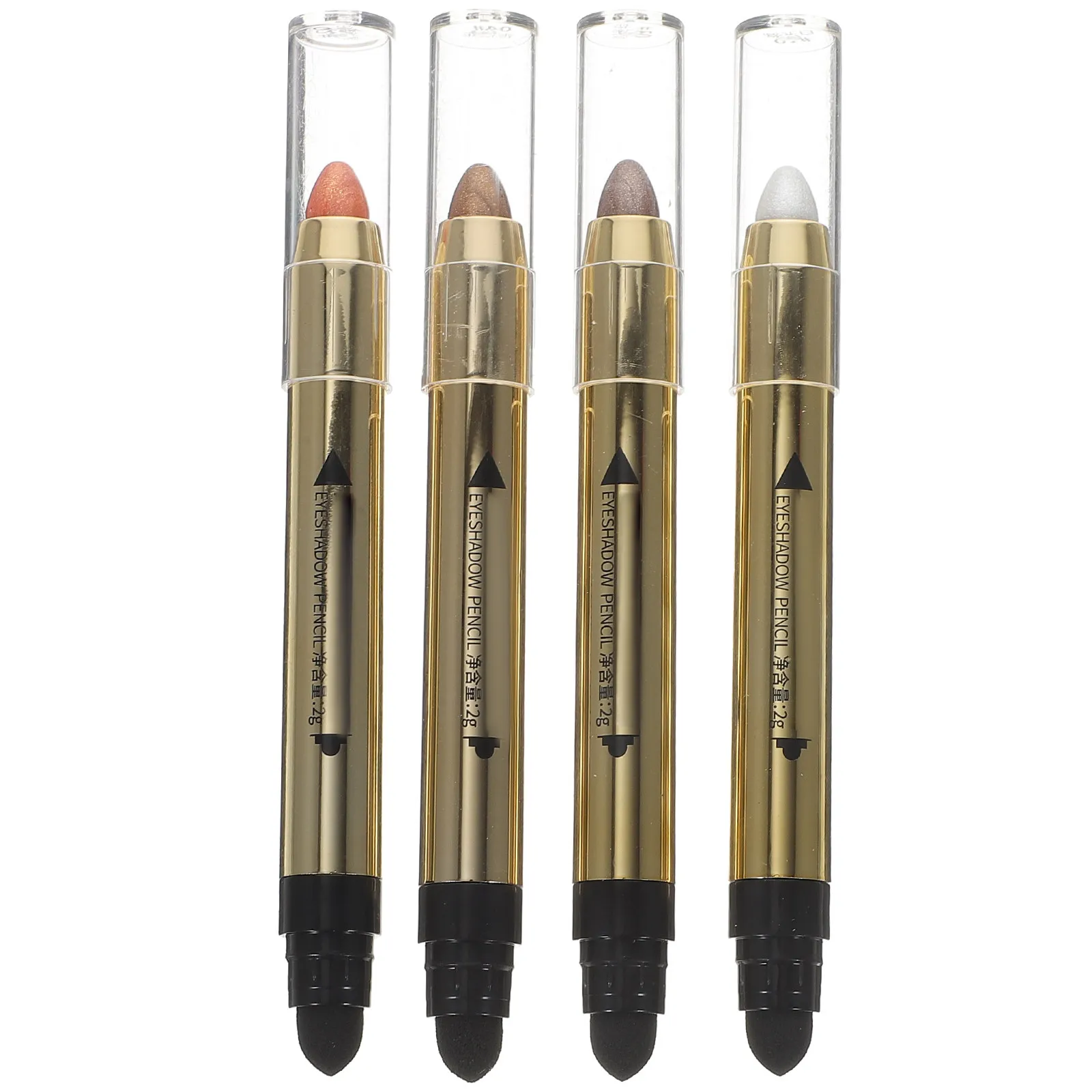 

4Pcs Eyeshadow Stick Set Double-End Eyeshadow Pencil Smooth Blendable Eye Shadow Pen for All Occasions Natural Look Makeup