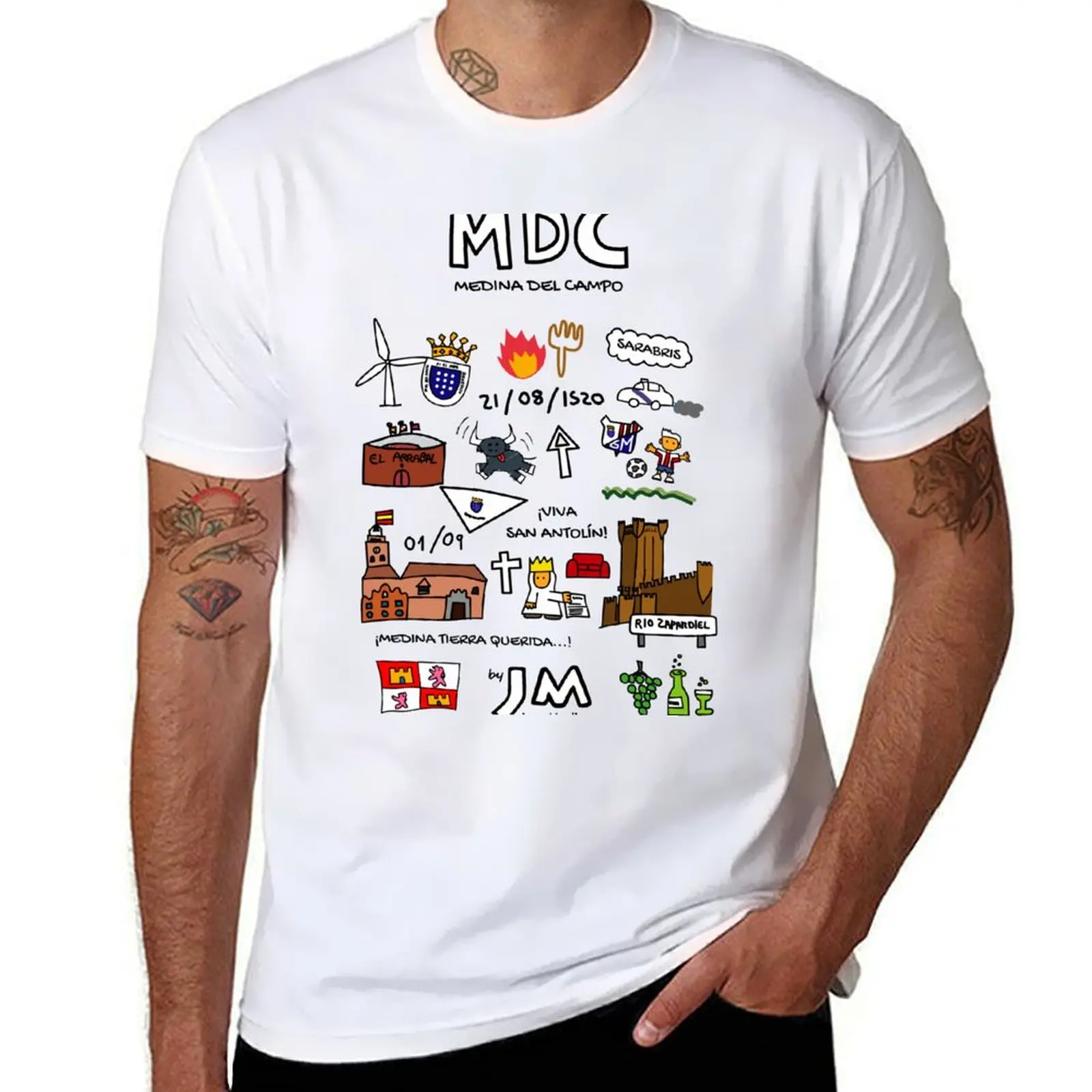 

Design Medina del Campo (Valladolid) T-Shirt t shirt man designer man t shirts for men casual t shirt man casual T-Shirt