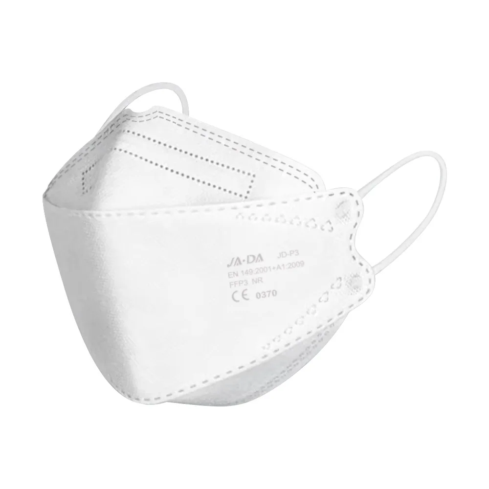 Fish shaped FFP3 mask EU CE certified EN149 independent packaging box fish mouth respirator 5-layer 99 grade with sponge strip