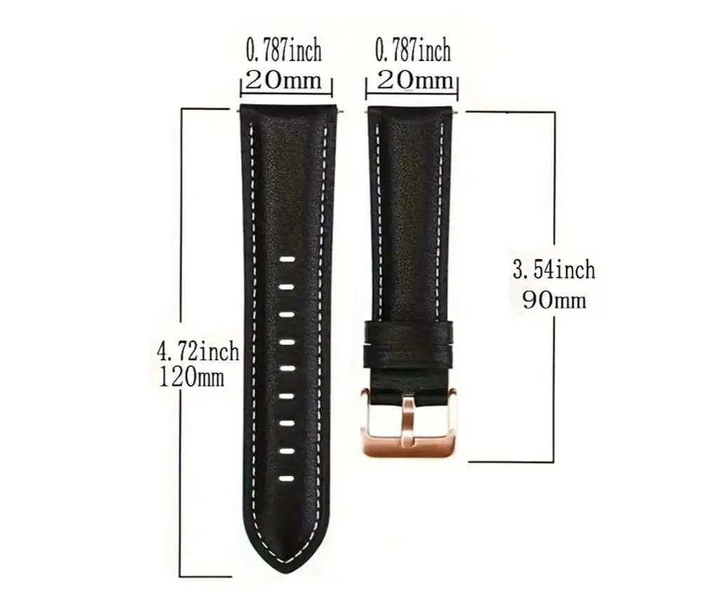 Replacement 20mm Smart Watch Strap For Huawei Watch GT3 GT 3 Pro 43mm Correa Wrist Band GT 2 GT2 42mm Leather Watchband Bracelet