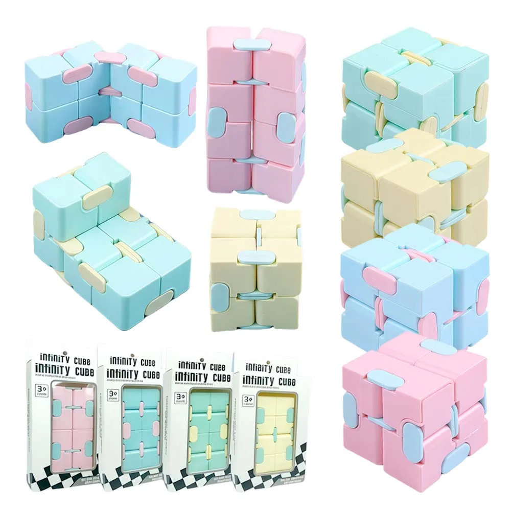 マジックインフィニティフリップパズルキューブ フィジェットトイ 2個入り 子供と大人向け |   感覚ストレス解消抗ストレス減圧キューブ