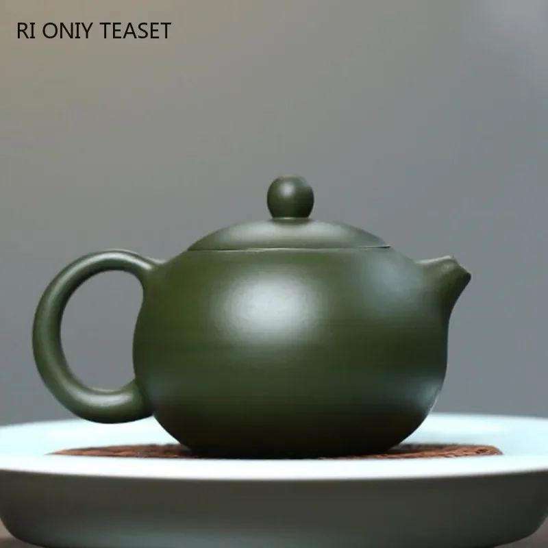 210ml Yixing Purple Clay Teapots Master Handmade Xishi Tea Pot Ball Hole Filter Kettle Chinese Authentic Zisha Tea Set Gifts