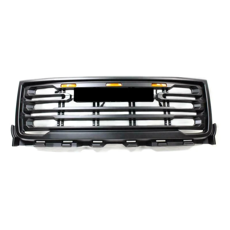 Car Grille For GMC Sierra 2500 3500 2011-2014 Front Bumper Upper Grille Gloss Black