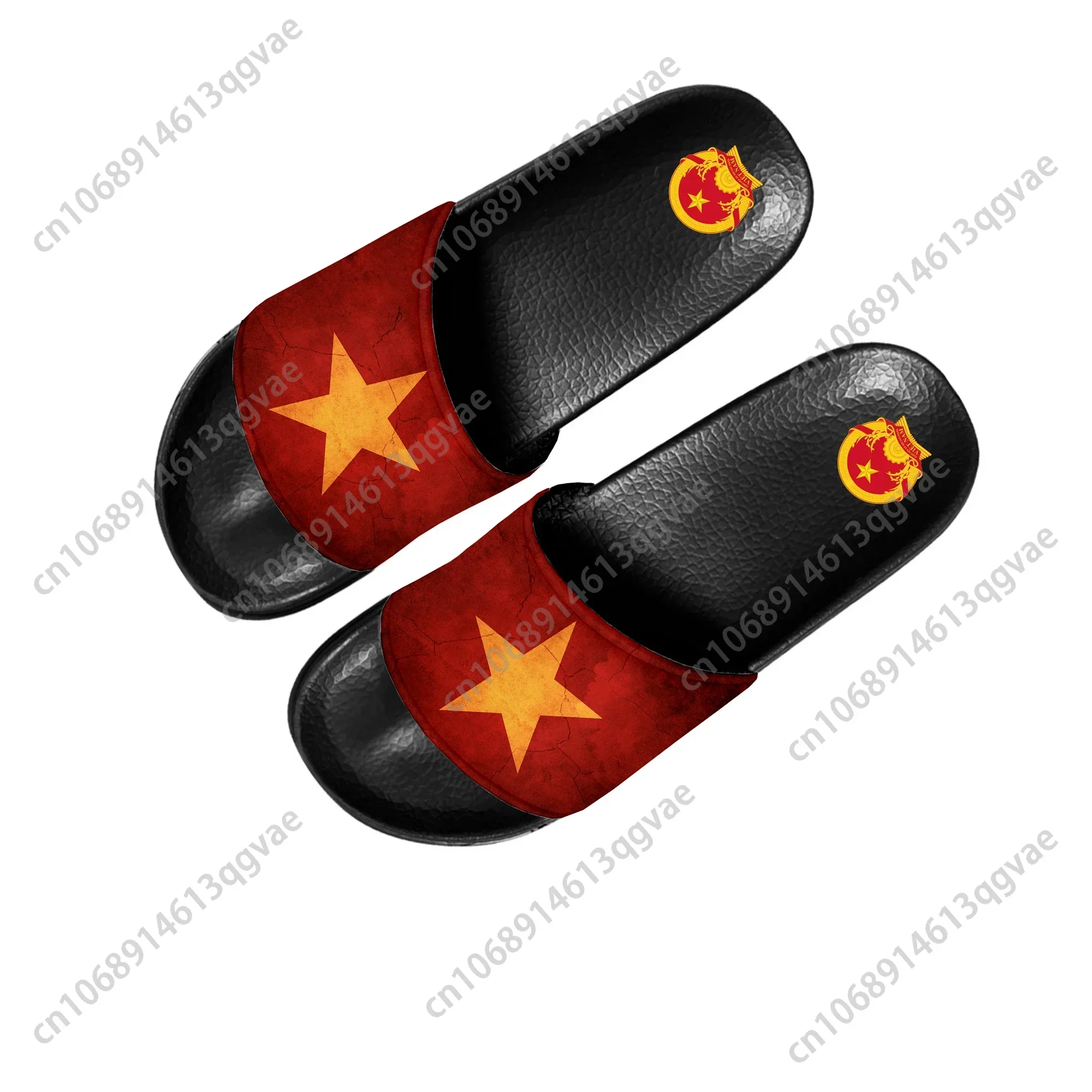 Vietnamese Flag Slippers Home Water Shoes Men Women Teenagers Vietnam Beach Pool Sandals Custom Made Summer Slipper 2