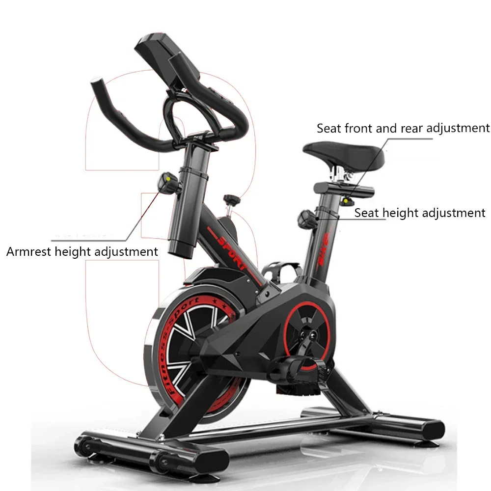 Indoor Cycling Bike Stationary Exercise Bike for Home Gym with Comfortable Seat Cushion Silent Belt Drive Spinning Bicycle