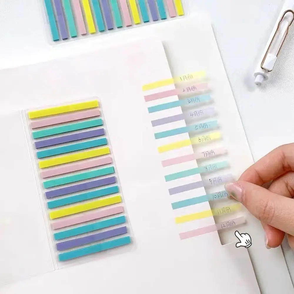Cadeau Kinderen Fluorescerende Transparante Plakbriefje Kleur Stickers Index Tabs