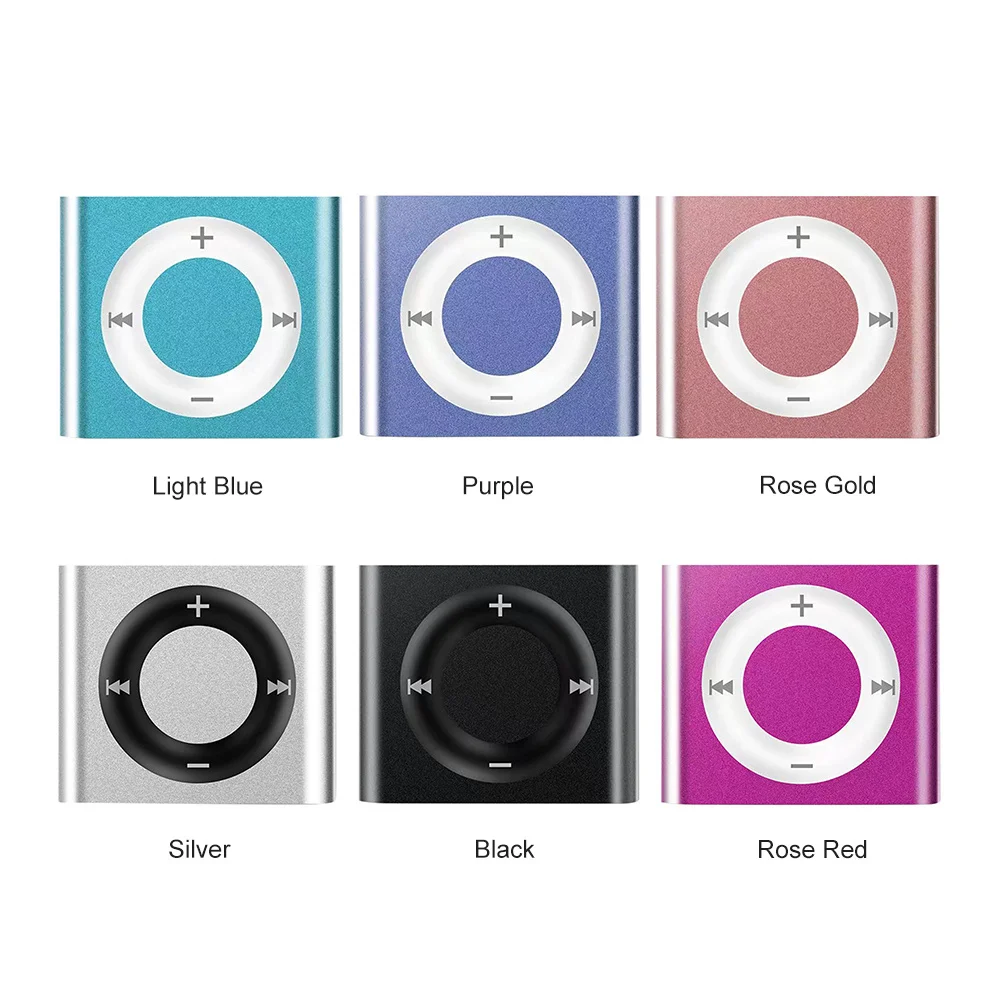 Mini MP3 Music Player Metal Audio Player Built-in Speaker Headphones Tf Card Portable Digital Music Player For Students