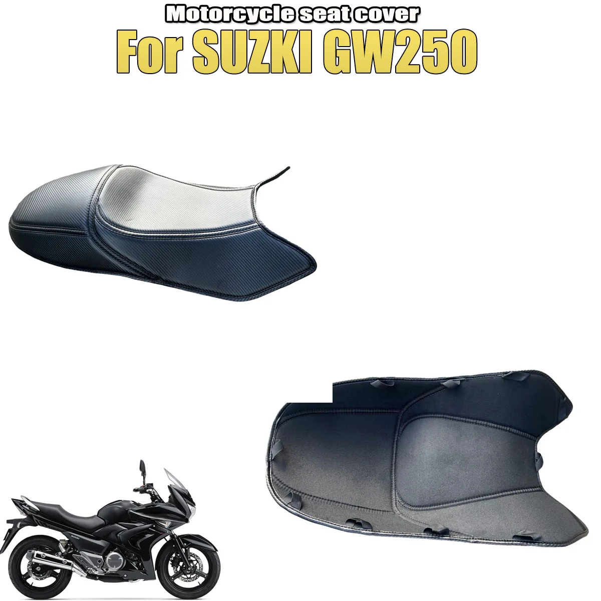 

Motorcycle Scooter Upgraded Seat Cover Thickened Integrated Surrounding Seat Cover Fit For SUZUKI GW250