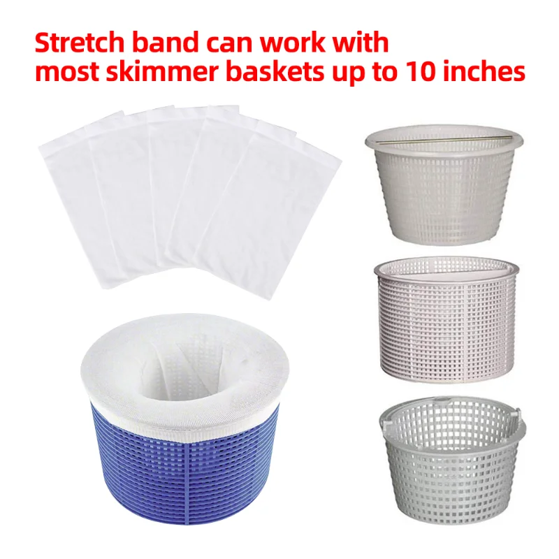 5/10/20/30 pz piscina Skimmer calzini filtri stoccaggio Skimmer pulizia riutilizzabile Nylon accessori per piscine per cestini Skimmer