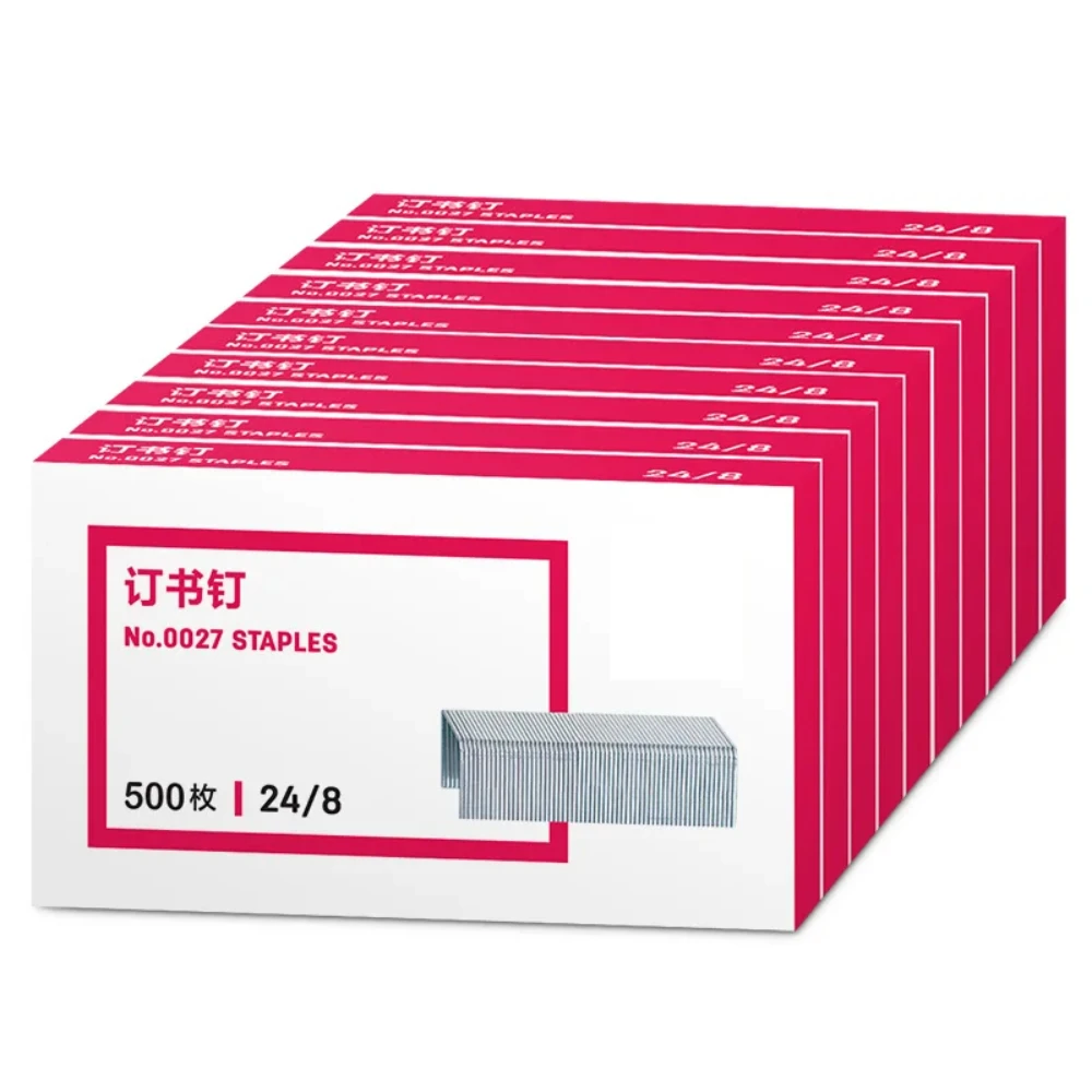 24/8 12# Staples  universal upgraded version Office  Stainless Binding Set 500pcs Supplier Steel For Stationery Office School