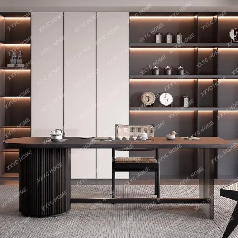 

Q Tea table, tea table, kettle, integrated built-in office, acrylic new Chinese style