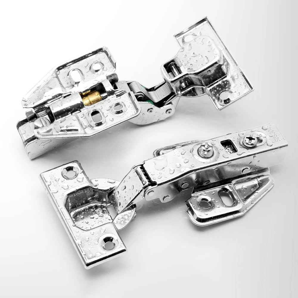 

2Pcs Cabinet Hinges Repair Kit Stainless Steel Fixing Bracket Plate Hinge with Screws for Kitchen Cupboard Furniture Door Hinges