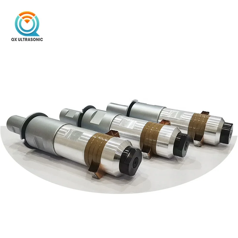 Ultrasonic Nonwovens Welding Transducer 20khz 2000w Ultrasonic Welding Transducer With Booster