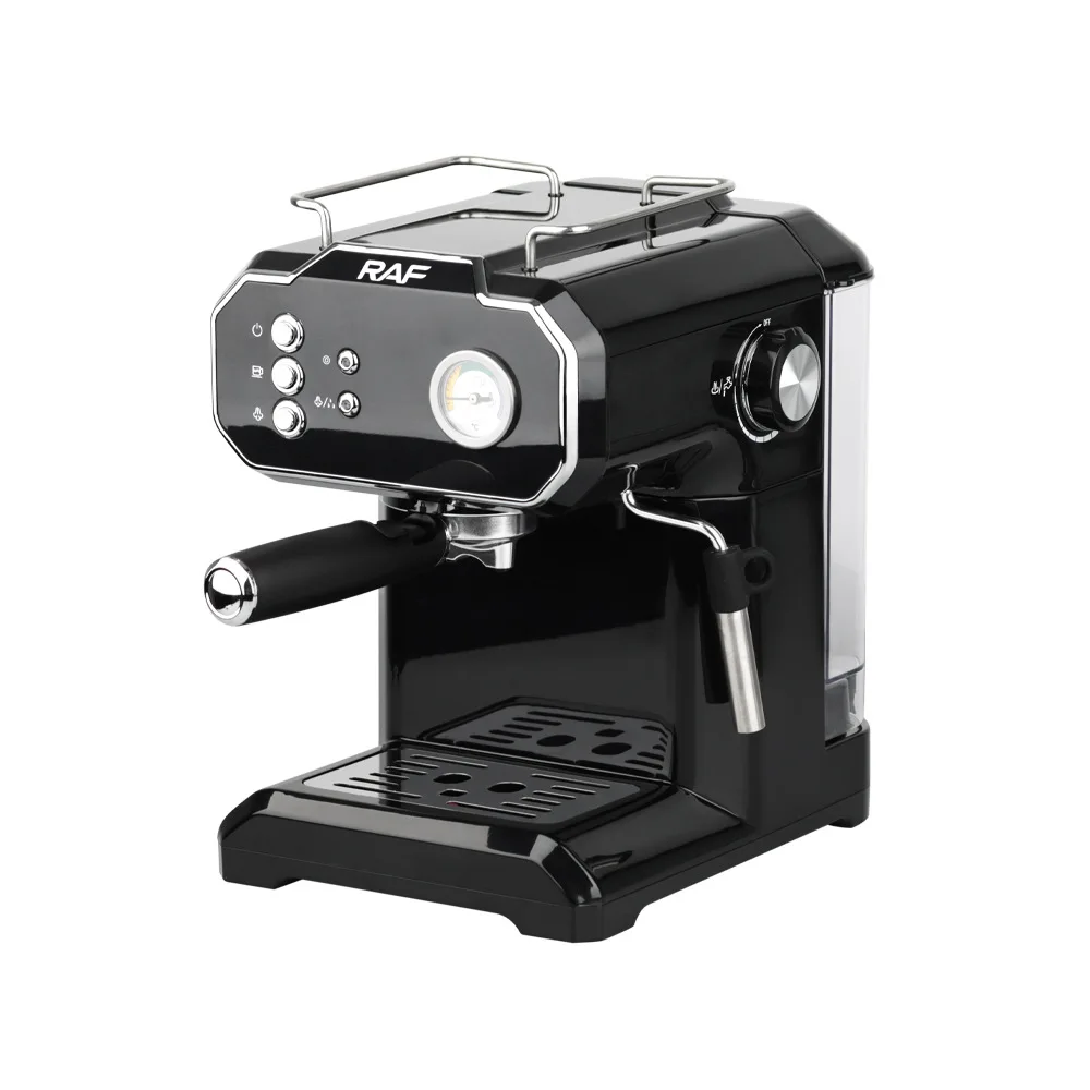 Máquina de café semi-automática, espuma de leite multifunções, pequena máquina de café, iniciante