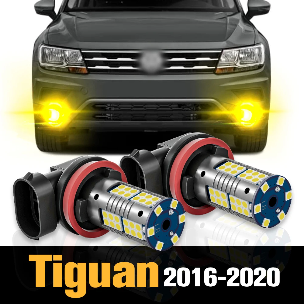 

2pcs Canbus LED Fog Light Lamp Accessories For VW Volkswagen Tiguan 2016 2017 2018 2019 2020