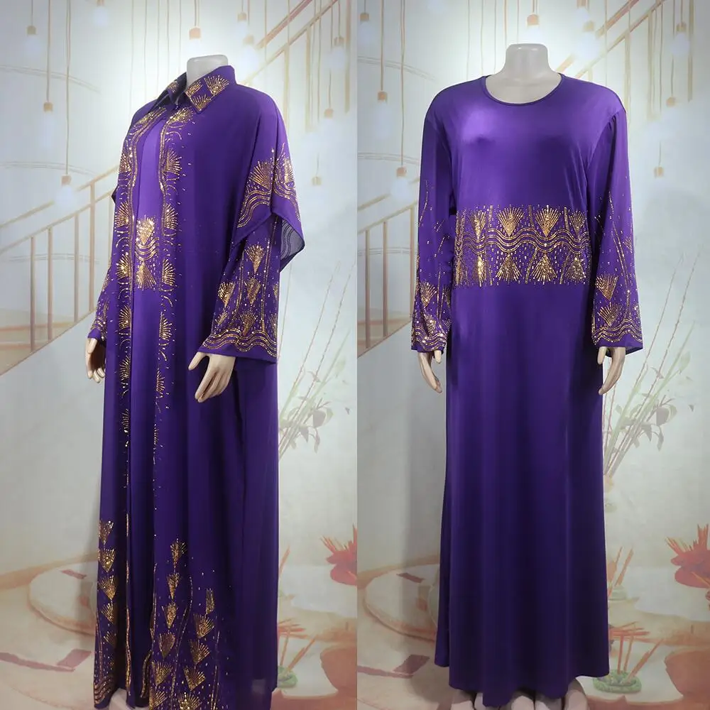 Conjunto de duas peças vestidos africanos para mulher vestidos de turquia para mulher luxo elegante 2025 vestido de casamento luxuoso vestidos africanos