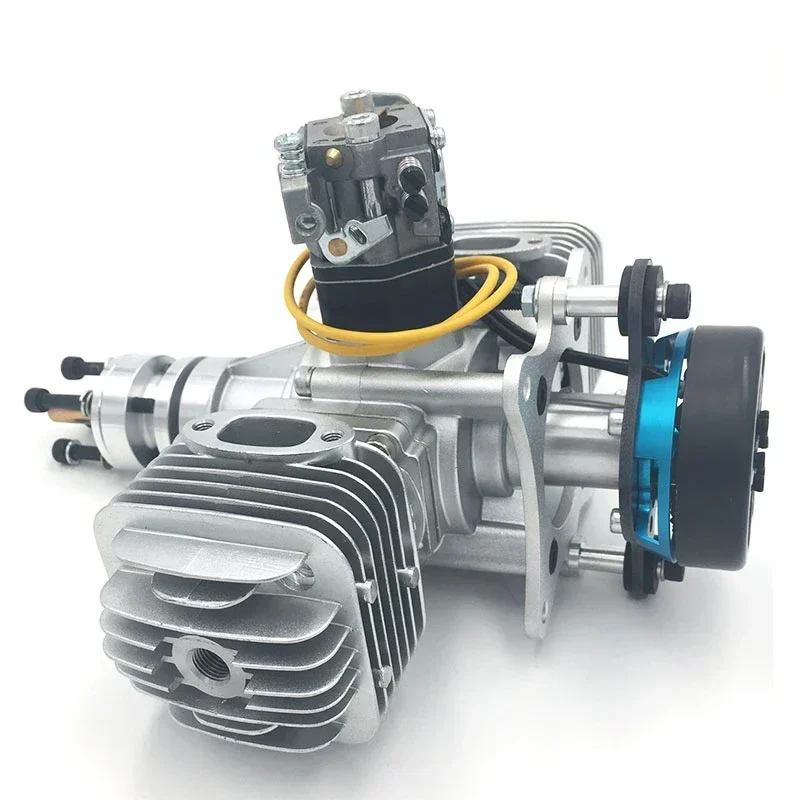 DLE 60CC TWIN UAV ENGINE With 14V 80w/180w Alternator For UAV Model Aircraft Enthusiasts FPV Drone RC Plane Motor Airplane parts 4