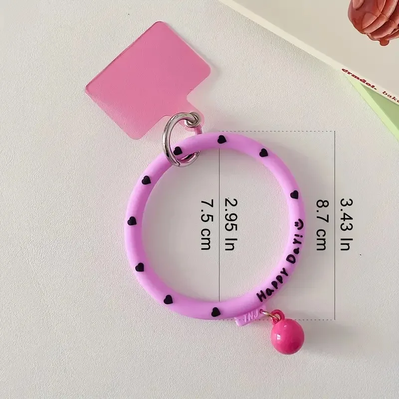 Niedliche Donut Silikon Handy weibliche Handgelenk Ring Anti-Fall und tragbare Lanyard hängen Ring Armband Schnalle, Frauen Schlüssel anhänger