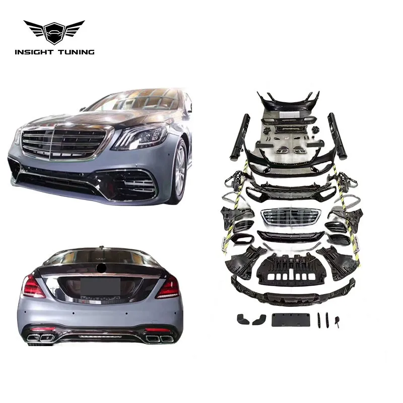 

S63 Design Bodykit W222 Upgrade Facelift for Mercedes Benz W222 2014-2020 to AMG body Kit