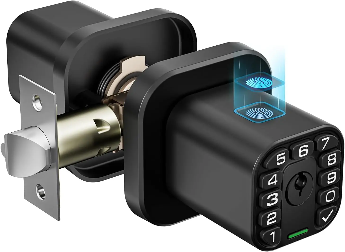 

Smart Biometric Door Lock with Fingerprint, Keypad & Auto-Lock, Waterproof for Home Office Gate