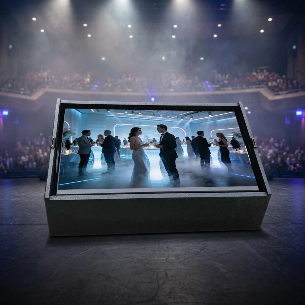55/43/32/27 Inch Teleprompter Monitor Speaker Style Display  HD Screen High Brightness Stage Teleprompter for Lectures Concert