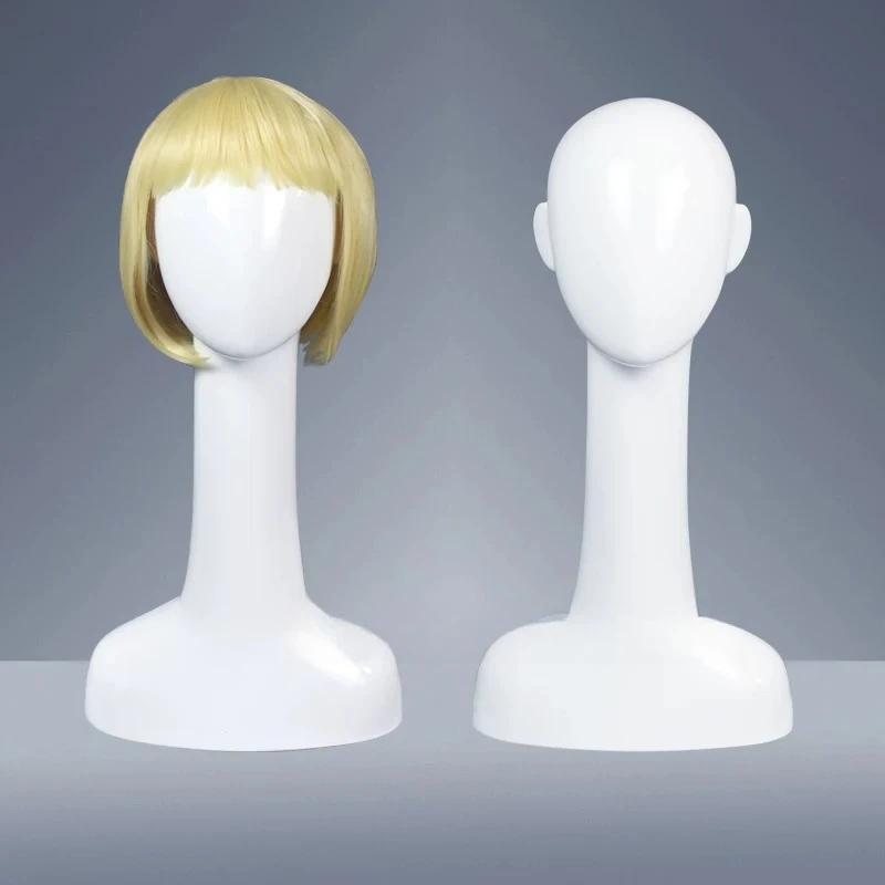 New Style Mannequin Head for Hat Wig Scarf 3D Glasses Display, Male Female White Dummy Head Model for Shop Window Showcase