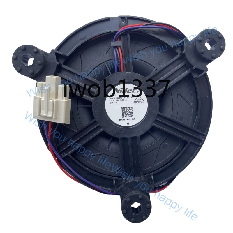 L... for Genuine GW12E12MS1AZ-52Z32 DC 12V 0.33A 3-Pin Server Round Fan