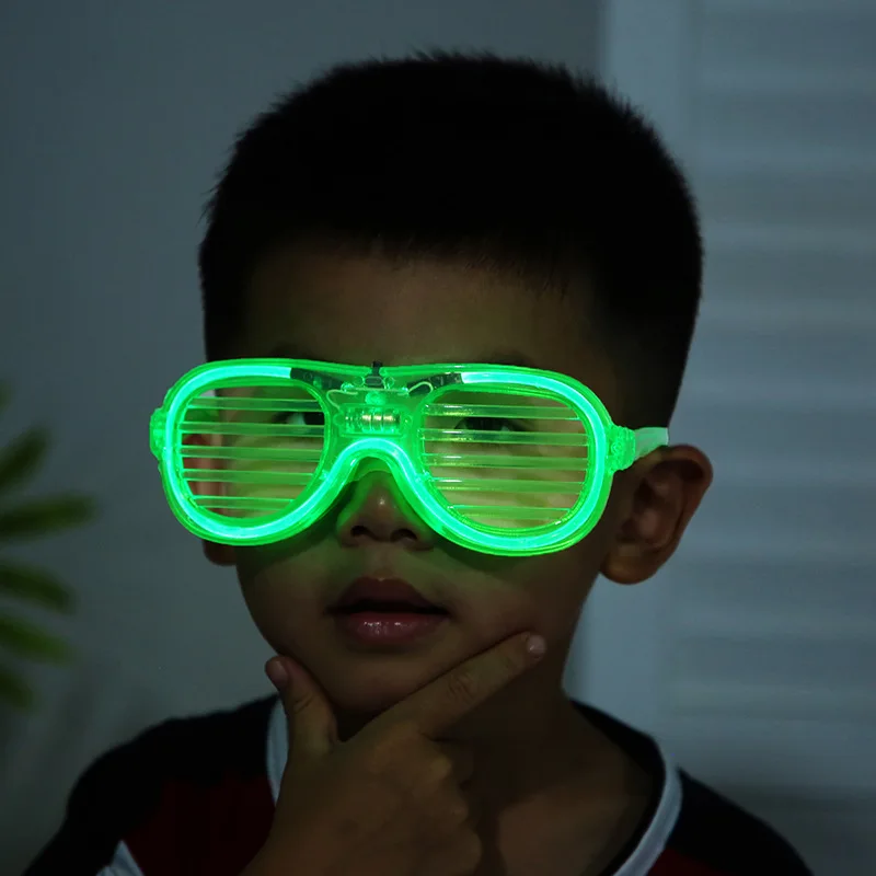 Luminous Glasses Shutter  Glasses Fluorescent Cold Light Glasses Bar Activity Supplies Children Luminous Toys