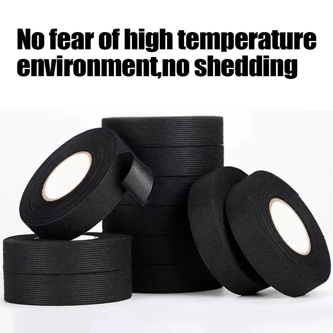 Waterproof Heat-Resistant Electrical Insulating Tape 9/15/50mm Width Car Cable Harness Tape for Wiring Loom Protection