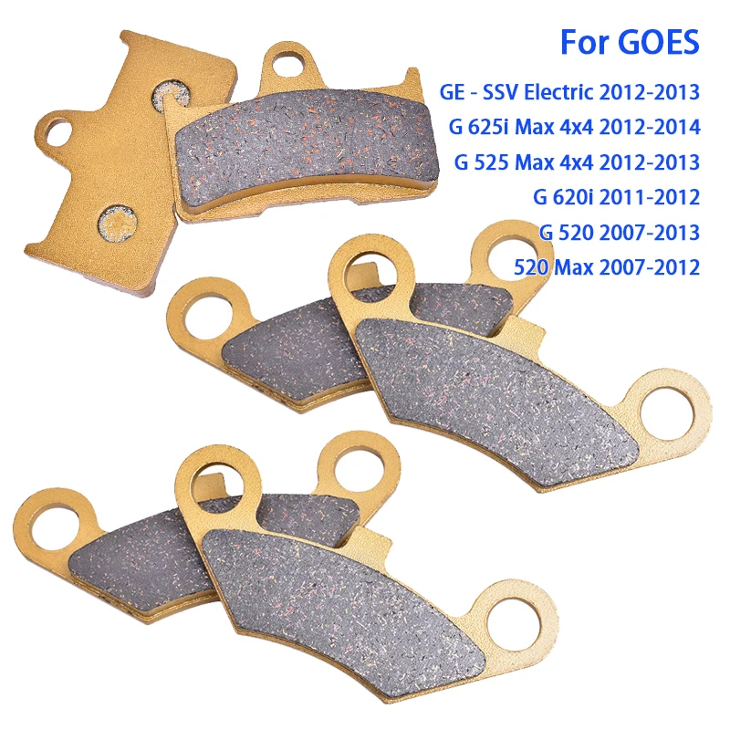 

Motorcycle Front Rear Brake Pad Set for GOES G520 G525 G620i G620 G625 G625i G 520 525 620 625 i 520 Max 4x4 UTX GE SSV Electric