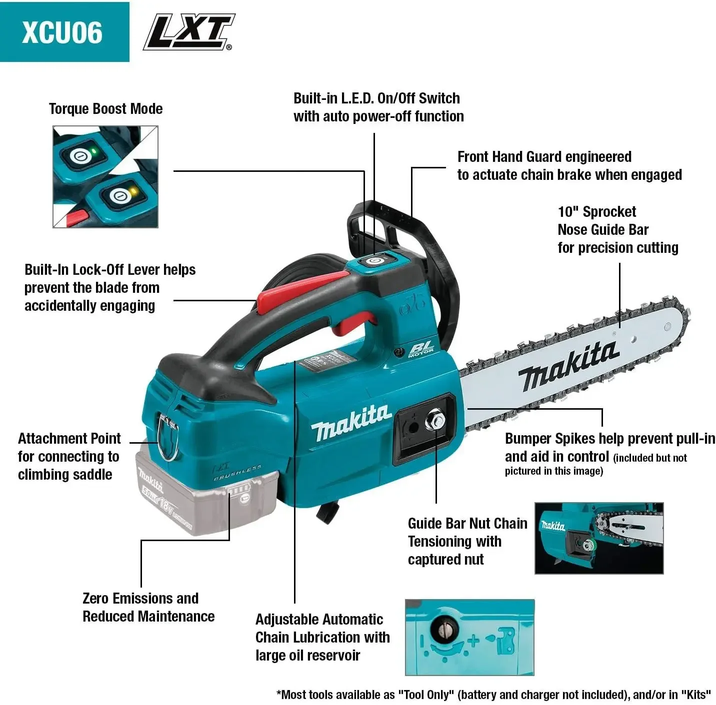 18V LXT® Lithium-Ion Brushless Cordless 10