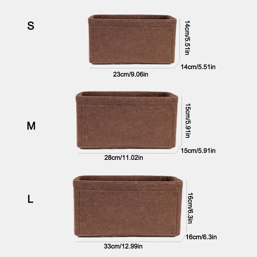 حقيبة إدراج متينة من اللباد سعة كبيرة متعددة الجيوب حقيبة يد منظم حقيبة التخزين للسفر LV Speed25/30/35/Gentlewoman #6