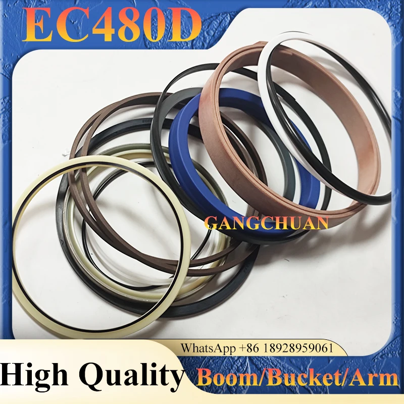 EC480D Boom/Bucket/Arm Seal Hydraulic Cylinder Repair Kit Excavator Spare Parts