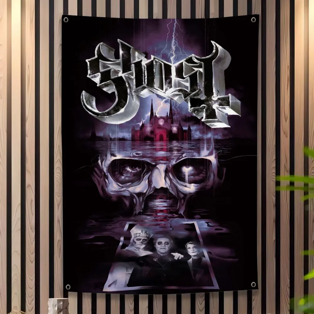 Ghost Band Familientreffen Outdoor-Atmosphäre Flaggen Campingdekorationen Banner