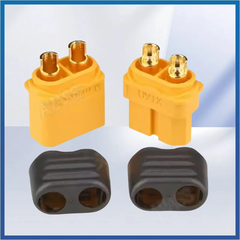 

10PCS AMASS XT60H + XT60 Connector with Cover Protection Male Female Power Plug with Sheath for Lipo Battery RC Planes Cars
