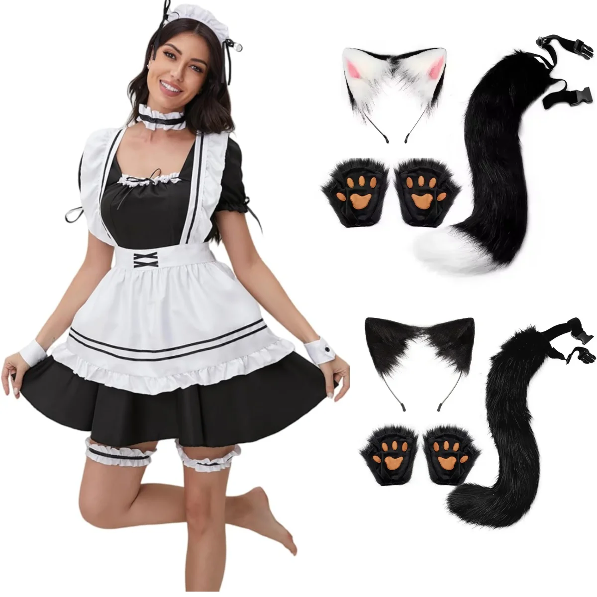 

Maid Cosplay Cute Lolita Maid Costumes Women Costume Animation Show Japan Outfit Dress Plus Size Lolita Black Sexy Lolita skirt