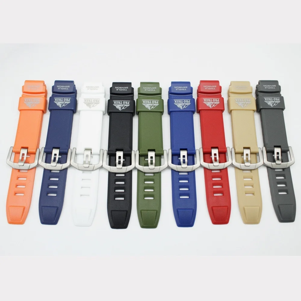 Pulseira de relógio para PRG-200 PRW-2000 pulseira de relógio de borracha macia tpu acessórios de relógio vem com ferramentas