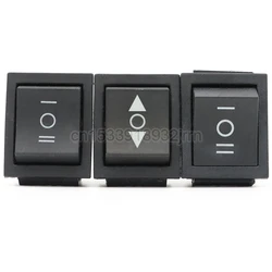 1PCS KCD4 25X31mm Black Rocker Switch 6 Pin 3 Position ON-OFF-ON Double Reset/Latch Switch 16A 250V 20A 125VAC