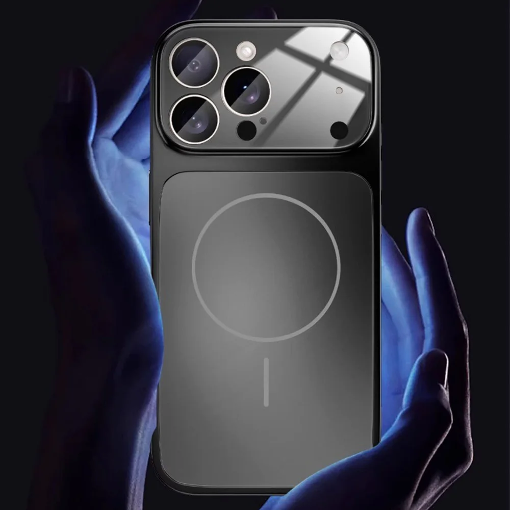 Original Glass Nano Matte For Magsafe Wireless Charging Armor Case For iPhone 17 16 15 14 13 12 11 Pro Max 17 Air Magnetic Cover - náhled 4