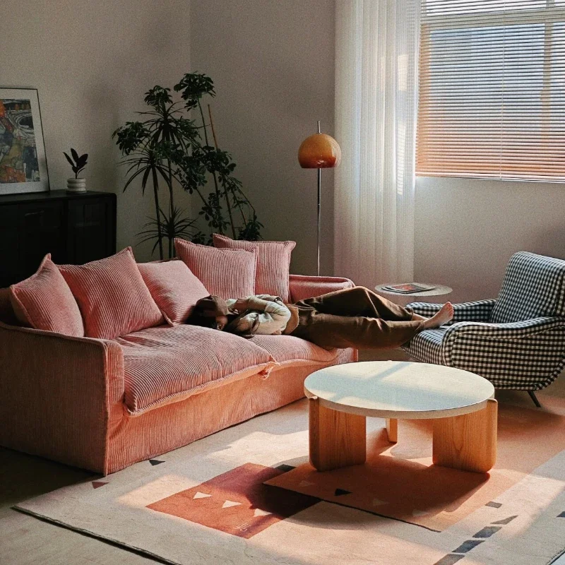 New Arrival Fabric Sofa Large Relax Comfortable Nordic Lazy Sofa Chaise Lounge Muebles Para Salas Modernos Home Furniture