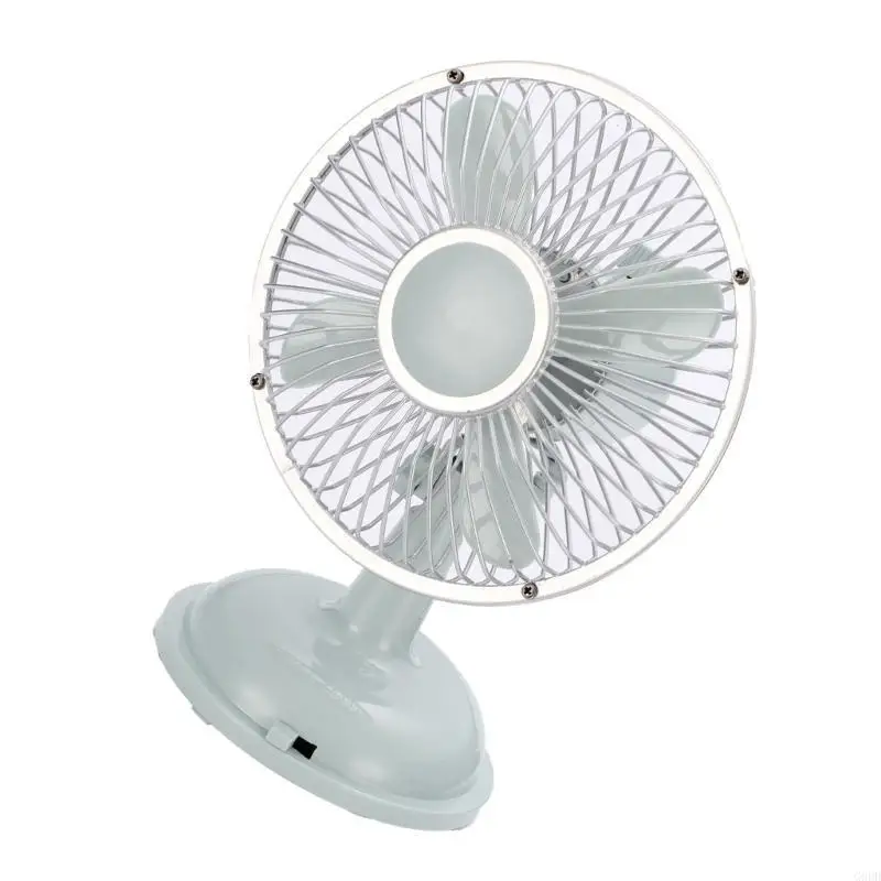 

G6DD 5.7in USB/AA Battery Power Desk Fan Oscillating Table Fan for Outdoor Camping