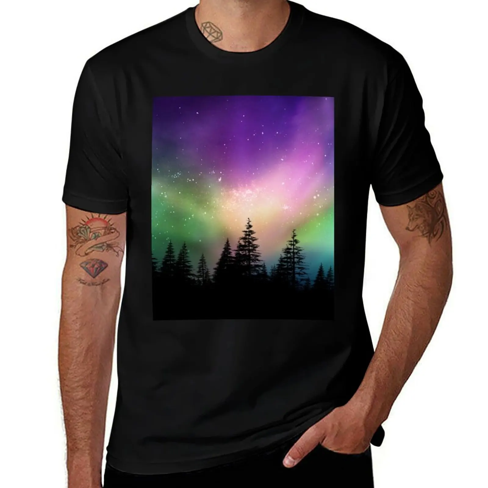 

Northern Lights 1 T-Shirt essential t shirt designer shirts graphic tee shirt mens vintage t shirts