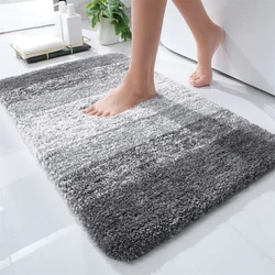 Olanly Luxury Bath Mat Non-slip Bathroom Rug Soft Foot Mat Absorbent Microfiber Bath Rugs Floor Carpet Soft Bathroom Shower Mats